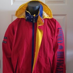 Mens vintage Tommy hilfiger windbreaker jacket